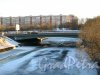 1-й Петергофский мост в створе основной трассы Петергофского шоссе через Дудергофский канал. Фото 28 марта 2013 г.