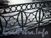 Фрагмент ограды Зеленого моста. Фото октябрь 2009 г.