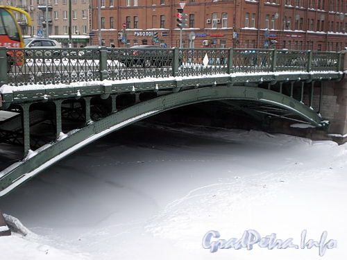 Варшавский мост через Обводный канал в створе Измайловского проспекта. Фото февраль 2010 г.