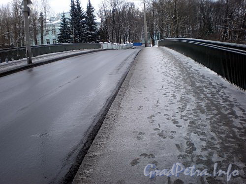 Мало-Крестовский мост через реку Карповку. Фото декабрь 2009 г.