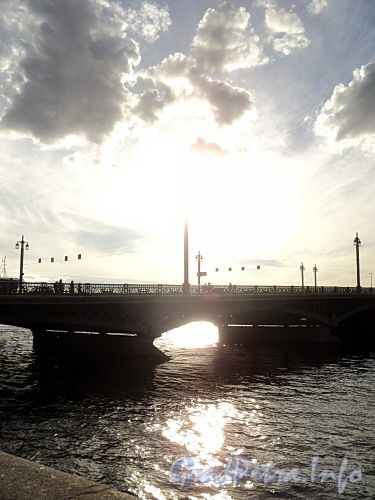 Благовещенский мост. Вид с Английской набережной. Фото июнь 2010 г.
