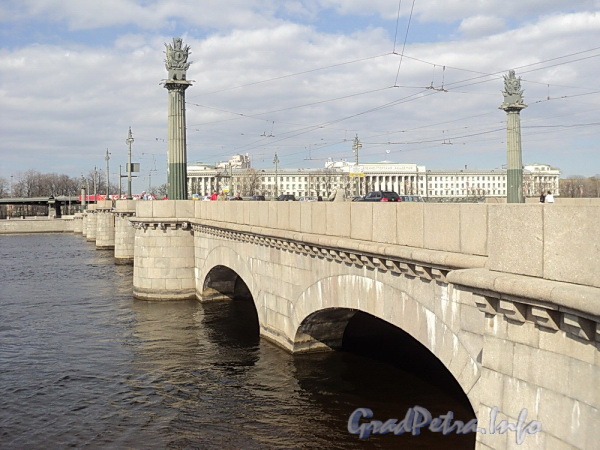 Ушаковский мост через Большую Невку. Фото май 2011 г.