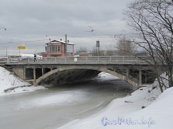 Шлиссельбургский мост. Общий вид моста. Фото февраль 2012 г.