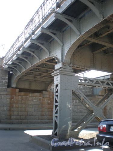 Мост Витебской железной дороги в районе Боровой улицы. Фото 2008 г.