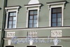 Наб. реки Фонтанки, д. 83. Дом И. Яковлева. Фрагмент фасада. Фото февраль 2010 г.