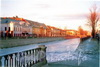 Перспектива нечетной стороны набережной Крюкова канала от реки Фонтанки в сторону Старо-Никольского моста. Фото 2004 г. (из книги «Старая Коломна»)