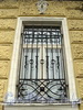 Наб. Кутузова, д. 16. Решетка окна. Фото сентябрь 2010 г.