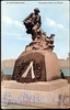Памятник Петру I, спасающему тонущих моряков. Старая открытка.