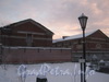 Наб. Обводного канала, дом 5. Вид с Никольского кладбища на здания складов. Фото февраль 2012 г.
