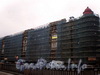 Наб. канала Грибоедова, д. 71. Доходный дом В.А.Ратькова-Рожнова. Реставрация фасада. Фото апрель 2009 г.