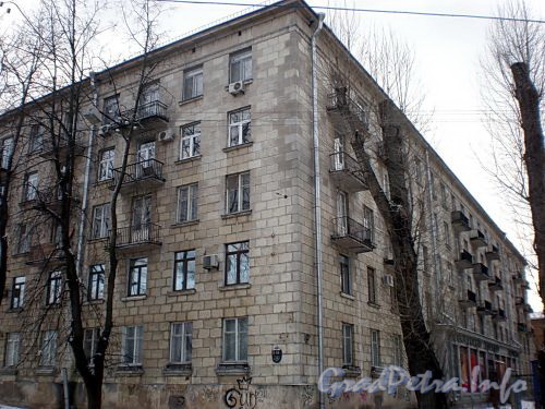 Наб. Мартынова, д. 12. Фасад по Динамовской улице. Фото декабрь 2009 г.