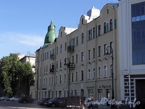 Наб. Мартынова, д. 16. Дом А.К. Ершова. Фасад по набережной. Фото июнь 2010 г.