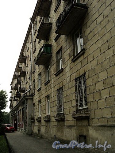Наб. Мартынова, д. 12. Фасад по Динамовской улице. Фото сентябрь 2010 г.