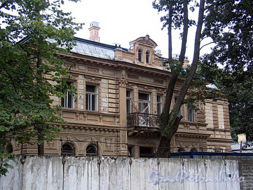 Наб. Малой Невки, д. 4. Фасад главного корпуса. Фото сентябрь 2010 г.