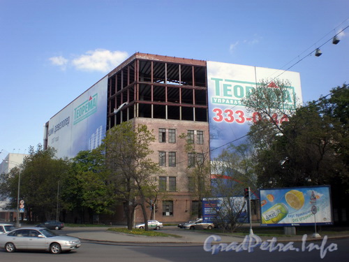 Свердловская наб., д. 44, реконструкция здания под Бизнес Центр. Фото май 2008 г.