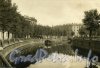 Канал Грибоедова в районе Львиного мостика. Виден ещё не застроенный участок, на котором сейчас находится дом 99. Фото 1929 г. 