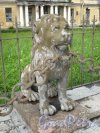 Свердловская наб., д. 40, лит. А. Ограда из 29-ти львов перед главным фасадом здания. Фото июнь 2009 г.