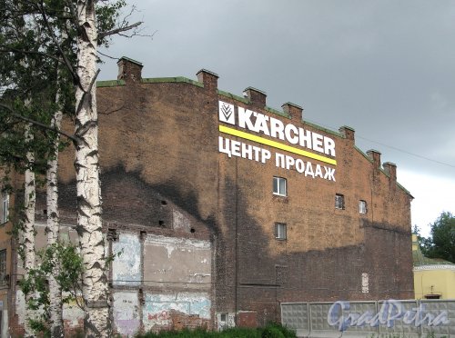 Свердловская наб., д. 40, корп. 2, лит. К. Западный фасад здания. Фото июнь 2009 г.