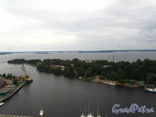 Г. Выборг. Вид на Финский залив с башни Святого Олафа. Фото 19 августа 2012 г.
