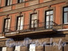 Наб. реки Фонтанки, д. 91. Доходный дом С. П. Горсткина. Решетка балкона. Фото февраль 2010 г.