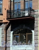 Захарьевская ул., д. 16. Решетка балкона. Фото июль 2010 г.