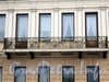 Наб. Кутузова, д. 4. Решетка балкона. Фото сентябрь 2010 г.