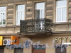 Кронверкский пр., д. 71. Решетка балкона. Фото октябрь 2010 г.