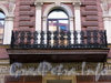 Столярный пер., д. 9. Бывший доходный дом. Решетка балкона. Фото август 2009 г.
