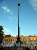 Фонарь Коломенского пешеходного моста. Фото август 2009 г.