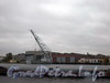 Вид на Ново-Адмиралтейский остров и судостроительный завод «Адмиралтейские верфи» с набережной Лейтенанта Шмидта. Фото октябрь 2009 г.