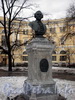 Бюст М. В. Ломоносова на площади Ломоносова. Фото март 2010 г.