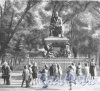 Памятник И.А. Крылову в Летнем саду. Фотоальбом «Ленинград», 1959 г.