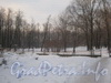 Фрагмент ограды Митрополичьего сада со стороны дома 13 по наб. Обводного канала. Фото февраль 2012 г.