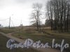 Парк «Новознаменка». Начало парка со стороны Петергофского шоссе и вид в сторону ул. Чекистов. Фото апрель 2012 г.