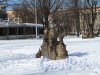 Александровский парк. Мини город - выставка модель Петербурга. под снегом. Фото март 2013 г. 