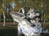 Александровский парк (г. Пушкин). Драконов мост. Скульптура на Мосту. Фото сентябрь 2007 г.