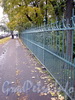 Ограда Таврического сада со стороны Потемкинской улицы. Фото октябрь 2009 г.