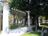 Ограда Василеостровского сада по Большому пр.у В.О. Фото сентябрь 2009 г.