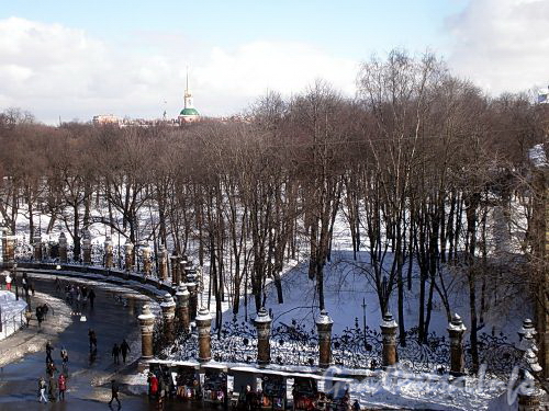 Вид на Михайловский сад от канала Грибоедова. Фото март 2010 г.