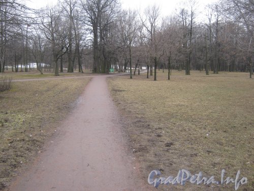 Парк «Новознаменка». Тропинка в парке. Фото апрель 2012 г.
