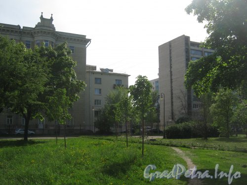 Сад 9-января. Вид в сторону домов на Тихомировской ул. Фото 29 мая 2012 г.
