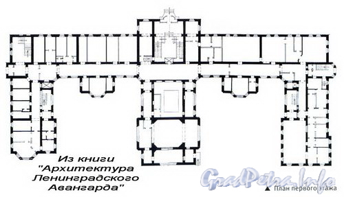 Александровский парк, д. 5. План первого этажа.