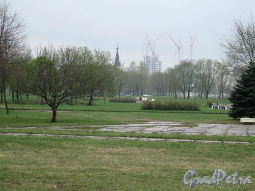 Парк городов героев, арх. А.Г. Леляков, 1990-е Вид на парк со стороны пл. Победы 