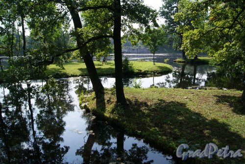 Гатчинский (Дворцовый) парк. Водный лабиринт в современном состоянии. Фото август 2013 г.