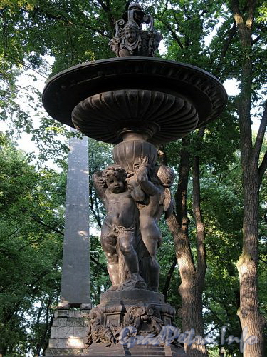 Чаша фонтана в Румянцевском саду. Фото июль 2009 г.