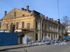 Казарменный пер., д. 1-3 (левый корпус). Здание комплекса построек Гренадерского полка. Общий вид. Фото апрель 2010 г.