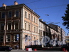 Перспектива четной стороны Конногвардейского переулка от улицы Якубовича в сторону Бол. Морской улицы. Фото июнь 2010 г.