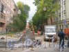 Сивков переулок. Ремонт дорожного покрытия. Вид с Балтийской улицы. Фото 21 сентября 2012 г.