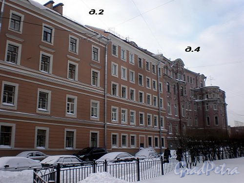 Дома 2 и 4 по Прудковскому переулку. Фото декабрь 2009 г.