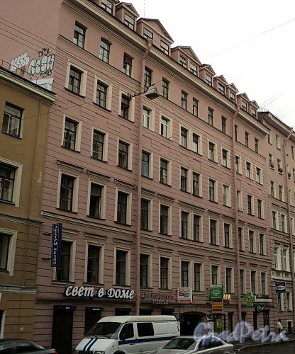 Апраксин пер., д. 5. Фасад здания. Фото июль 2010 г.
